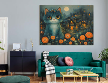 Wall Decor Garden Cat    