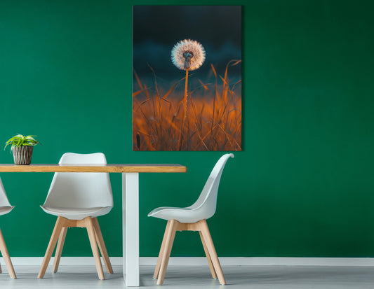 Dandelion Twilight Wall Art