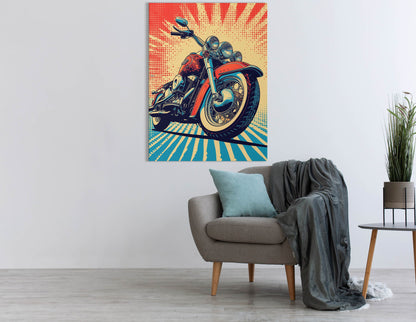 Road King Pop Art - Canvas Print