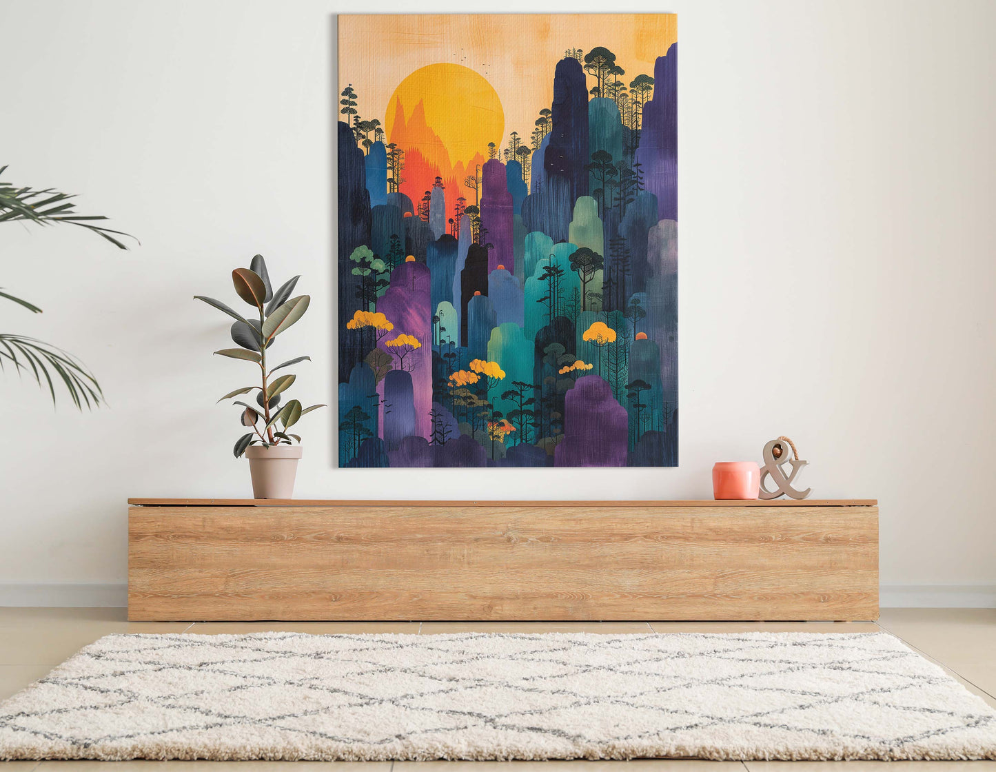 Sunset Wilderness Canvas Print