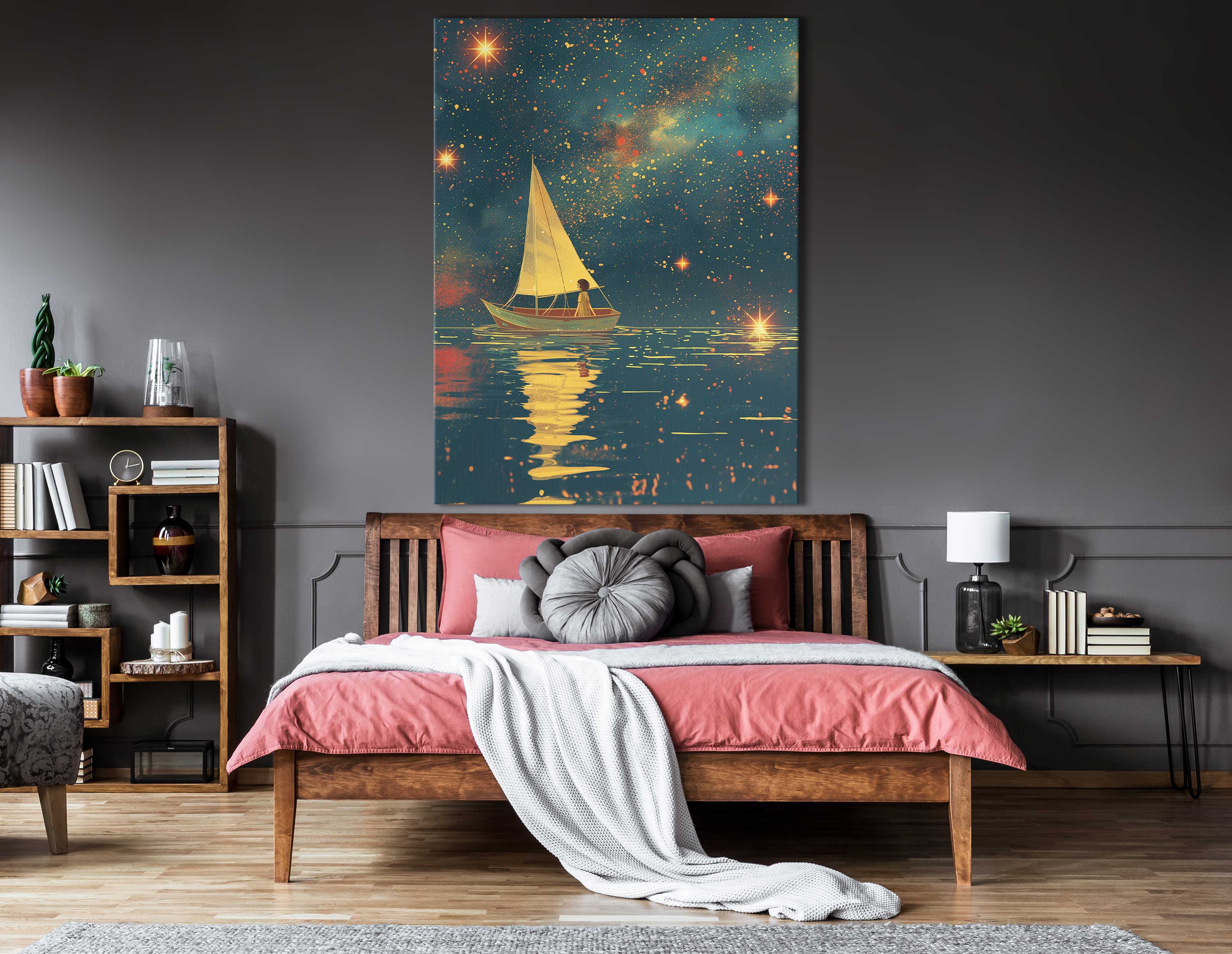 Starlight Sailing Wall Hanging