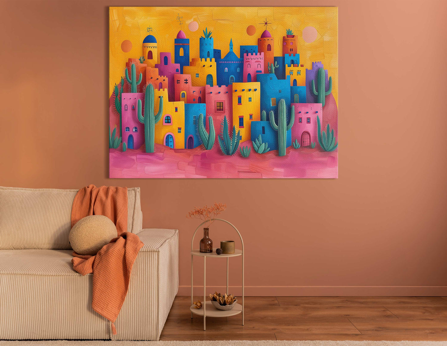  Wall Decor Vibrant Town