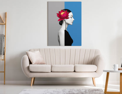 Lotus Woman Wall Art