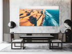 Namib Desert Canvas Art - Atlantic Ocean Canvas Print, Skeleton Coast Wall Art, Large Coastal Desert Artwork, Namibia Wall Decor African Art
