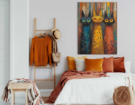 Cat Trio Wall Art 