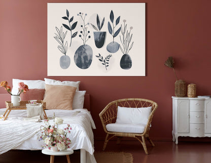 Abstract Botanical Illustrations Artwork