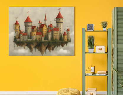 Medieval Fantasy Castle - Canvas Print