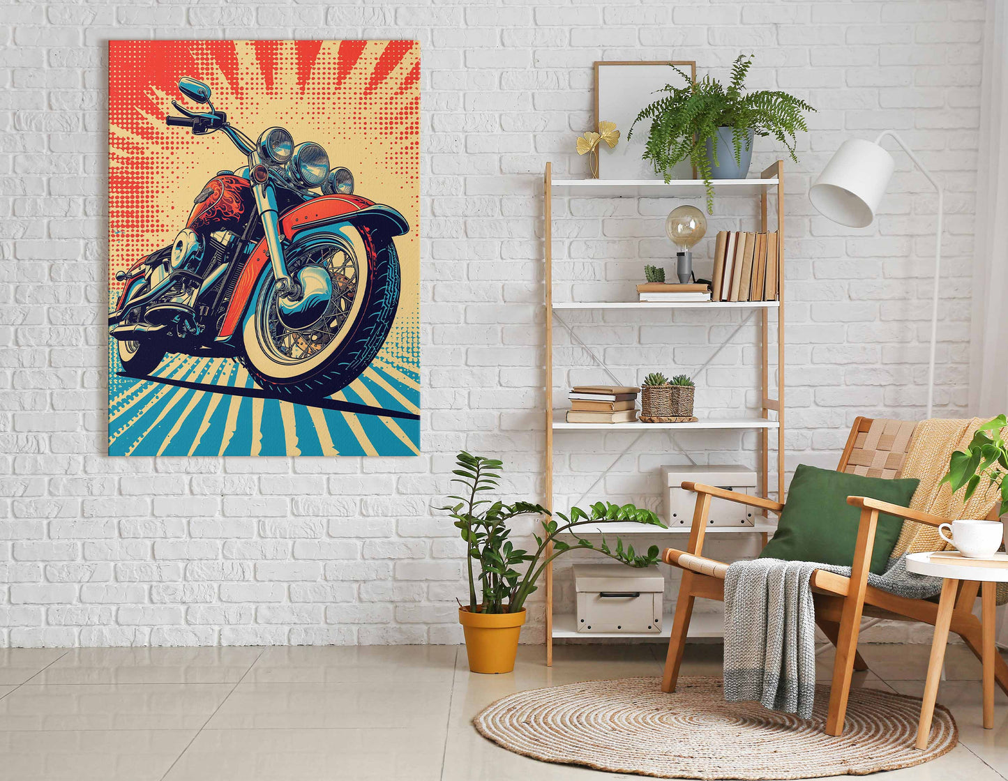 Road King Pop Art - Canvas Print