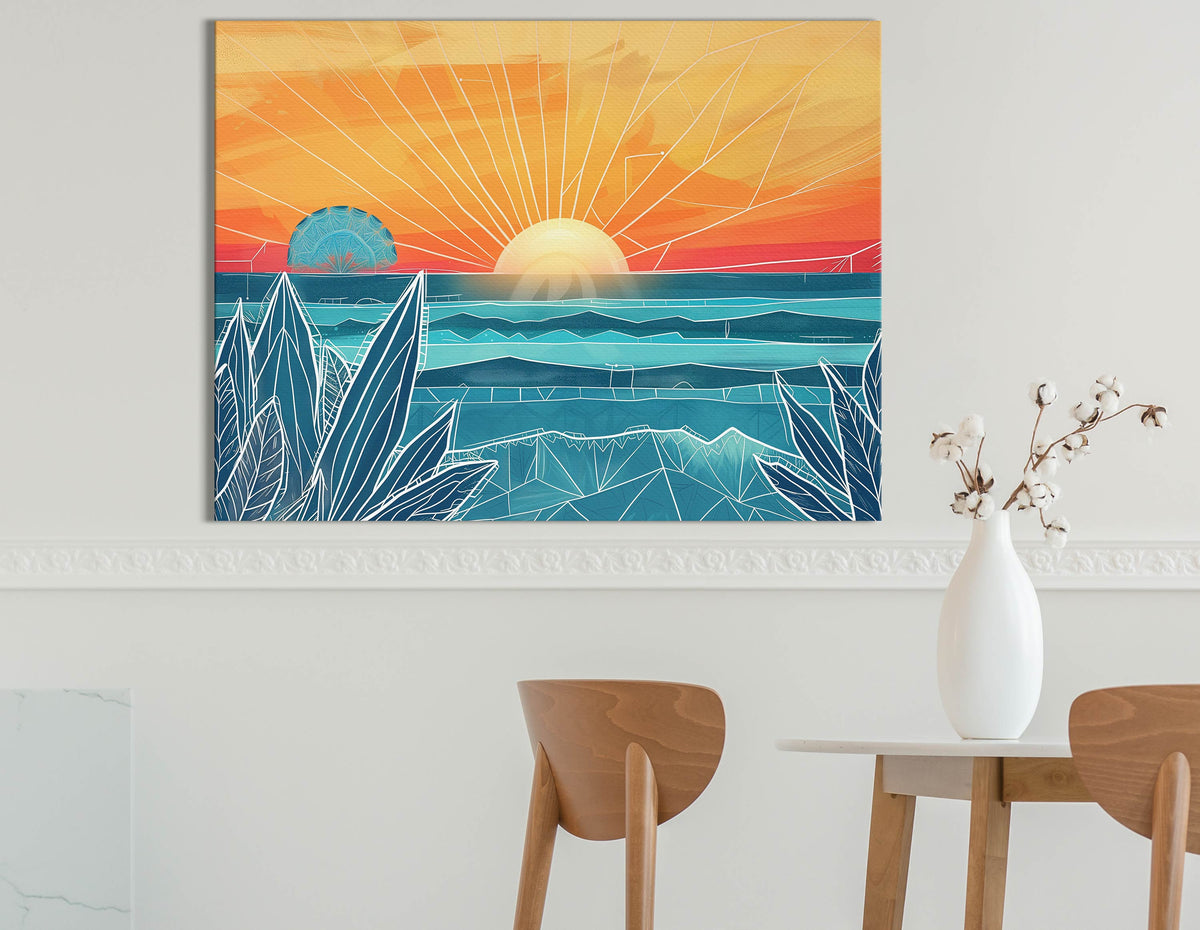 Coastal Theme Canvas Print