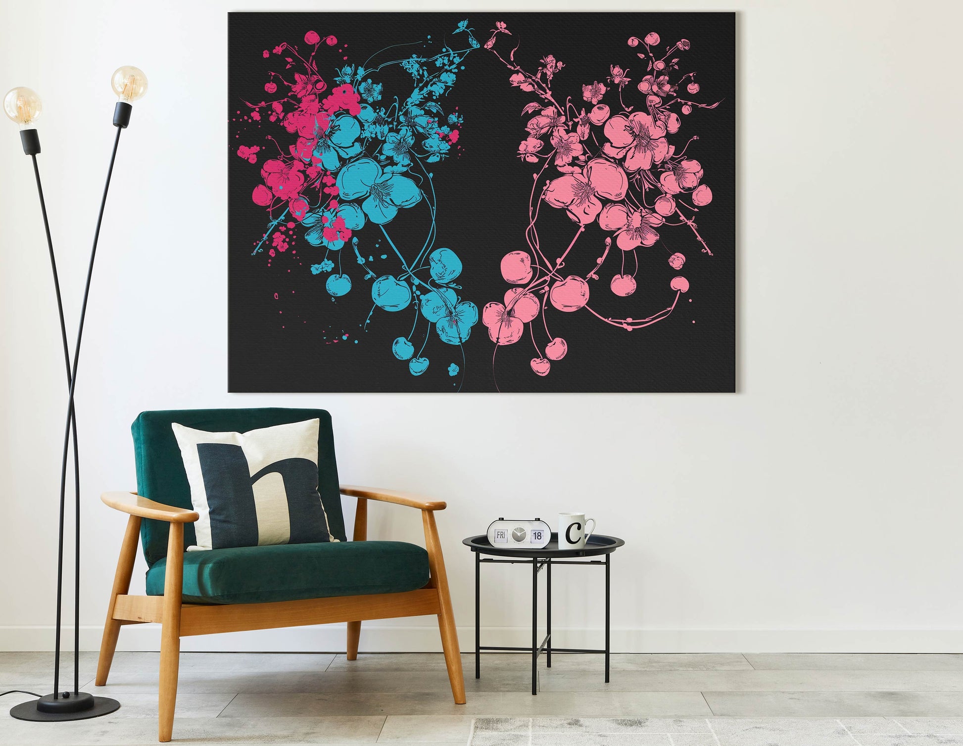 Electric Blossom Wall Decor