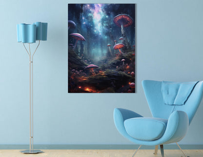 Cosmic Fantasy Forest - Canvas Print