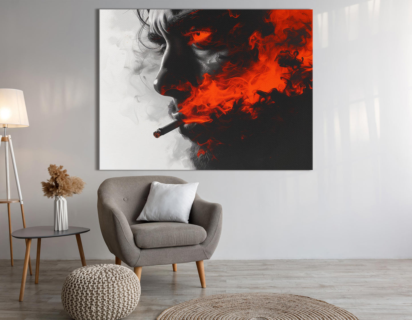 Dynamic Smoke and Ember  Art Print