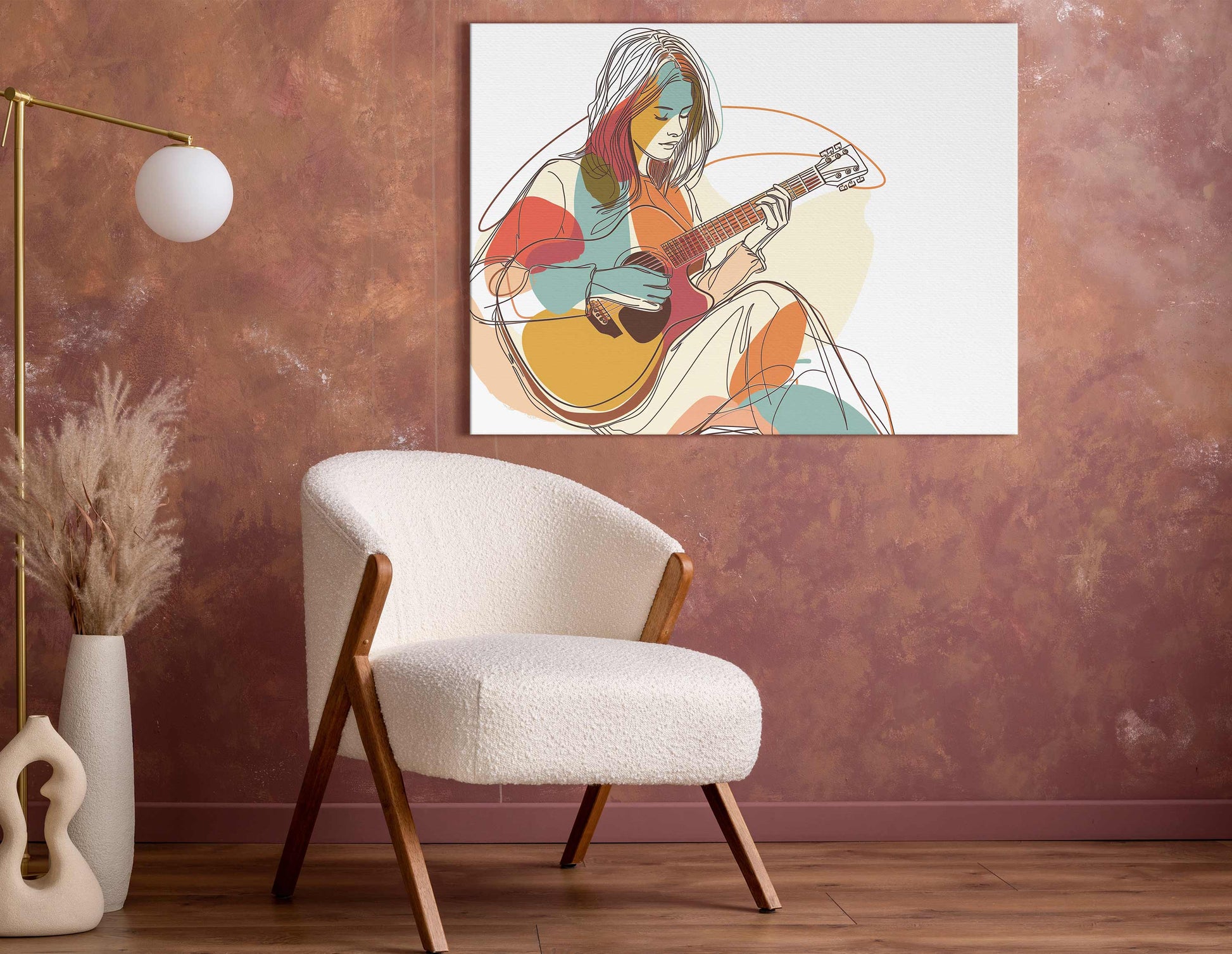 Minimalist Musician Art Print