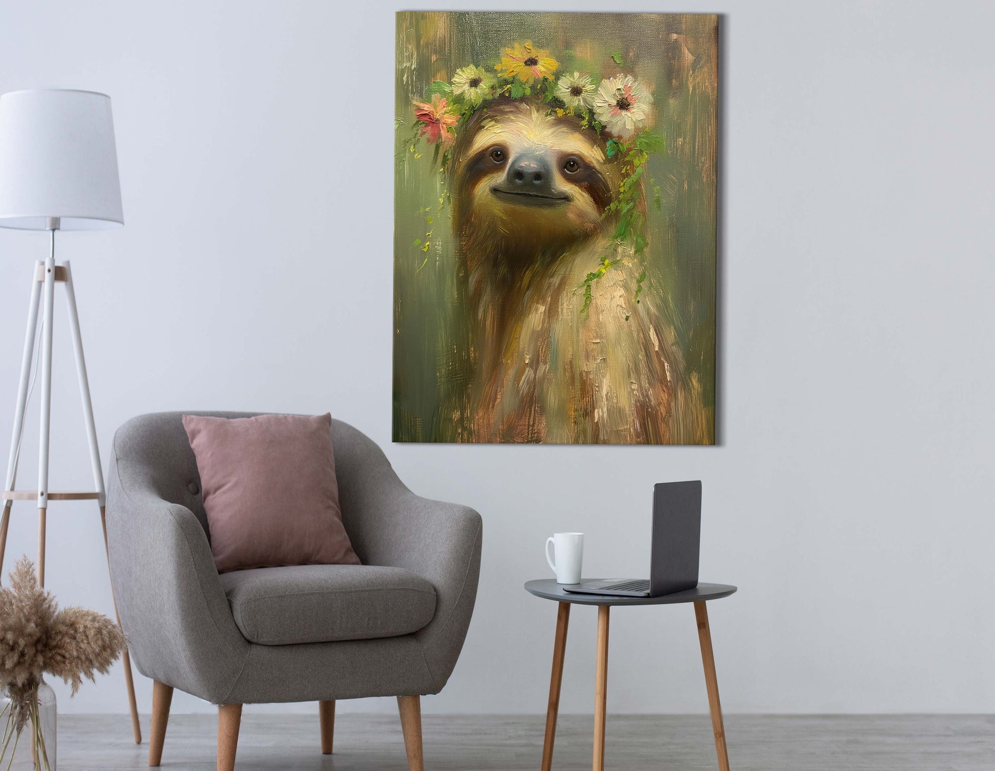 Cheerful Animal Canvas Art