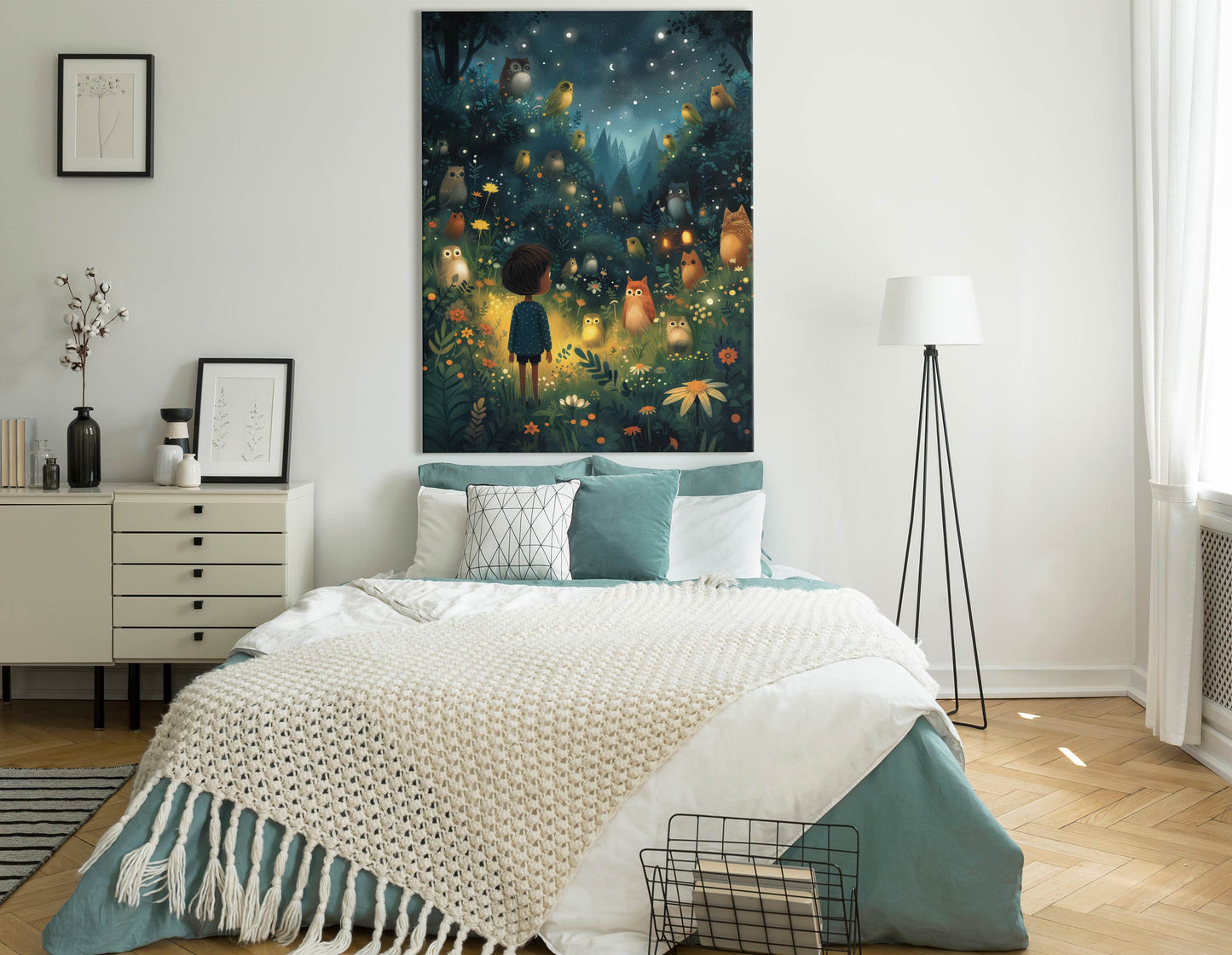 Enchanted Forest Owls Wall Art