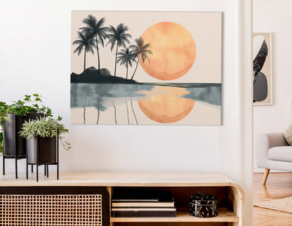 Wall Hanging Peach Sunset