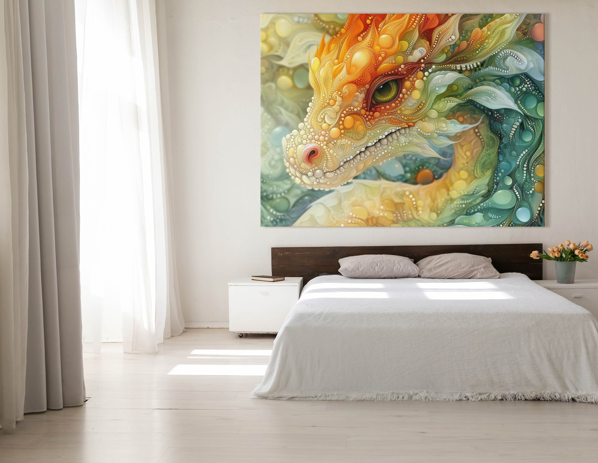 Serene Dragon Wall Hanging