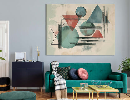 Boho Style Geometric - Canvas Print