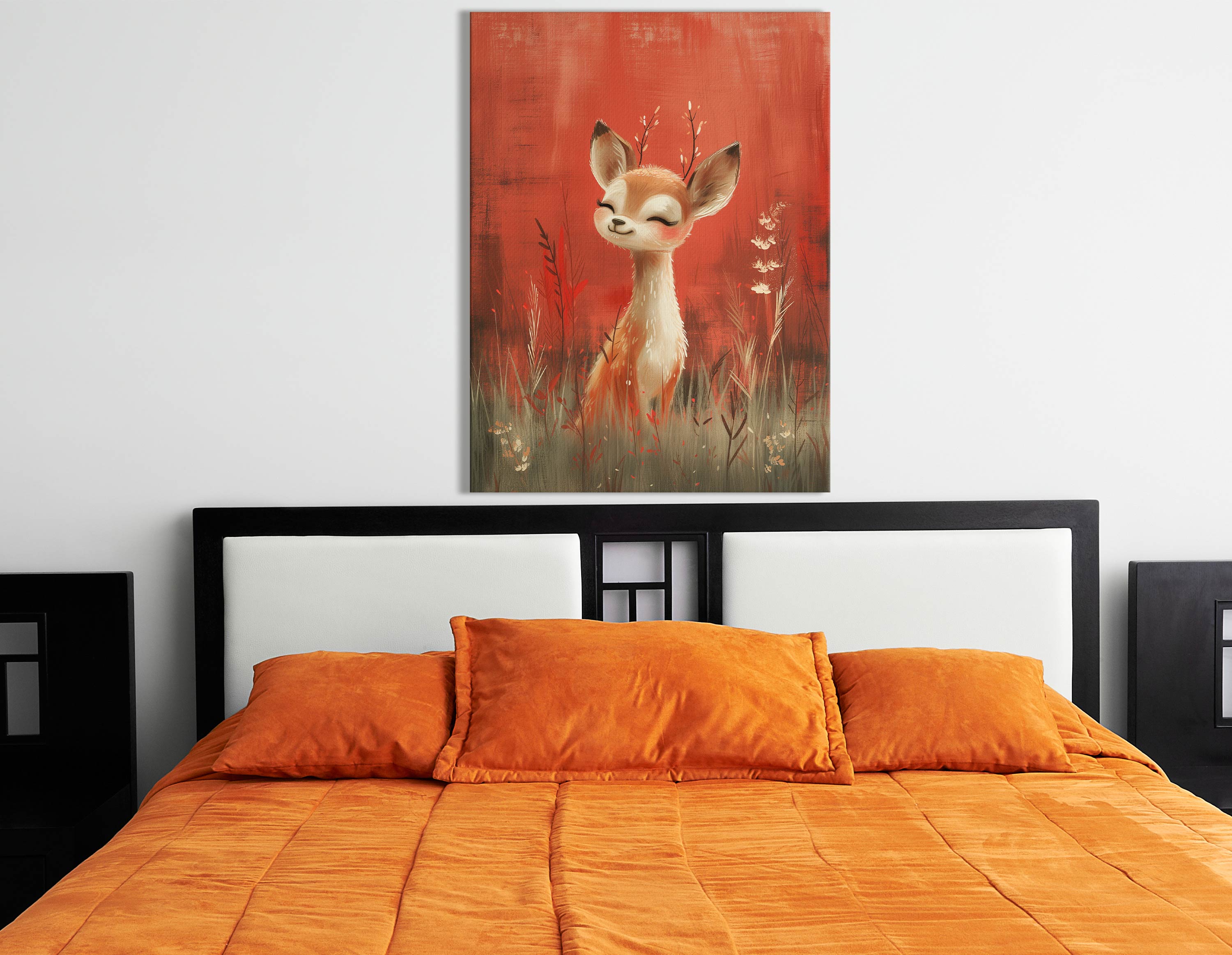Smiling Deer Canvas Print