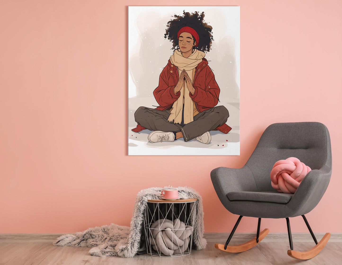 Stylish Serenity Meditation  Canvas Art