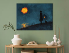 Cottage by the Nightfall Wall Hanging
