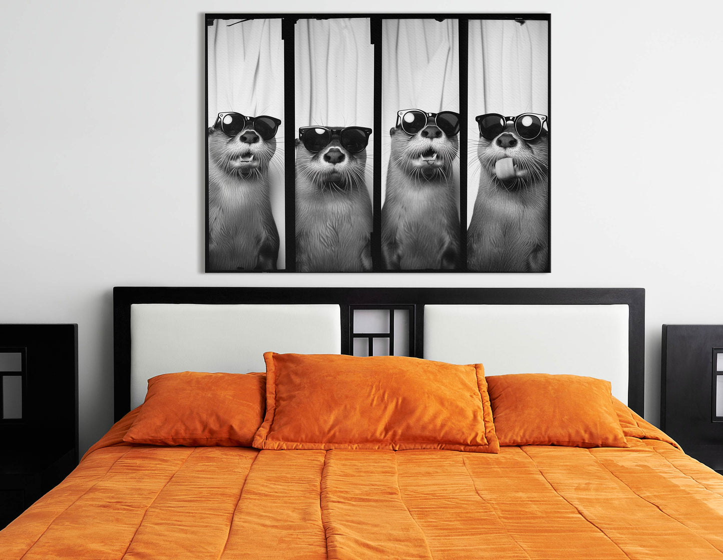 Fun-Loving Otter Photo Strip - Canvas Print