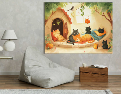 Cats' Cozy Corner  Wall Hanging