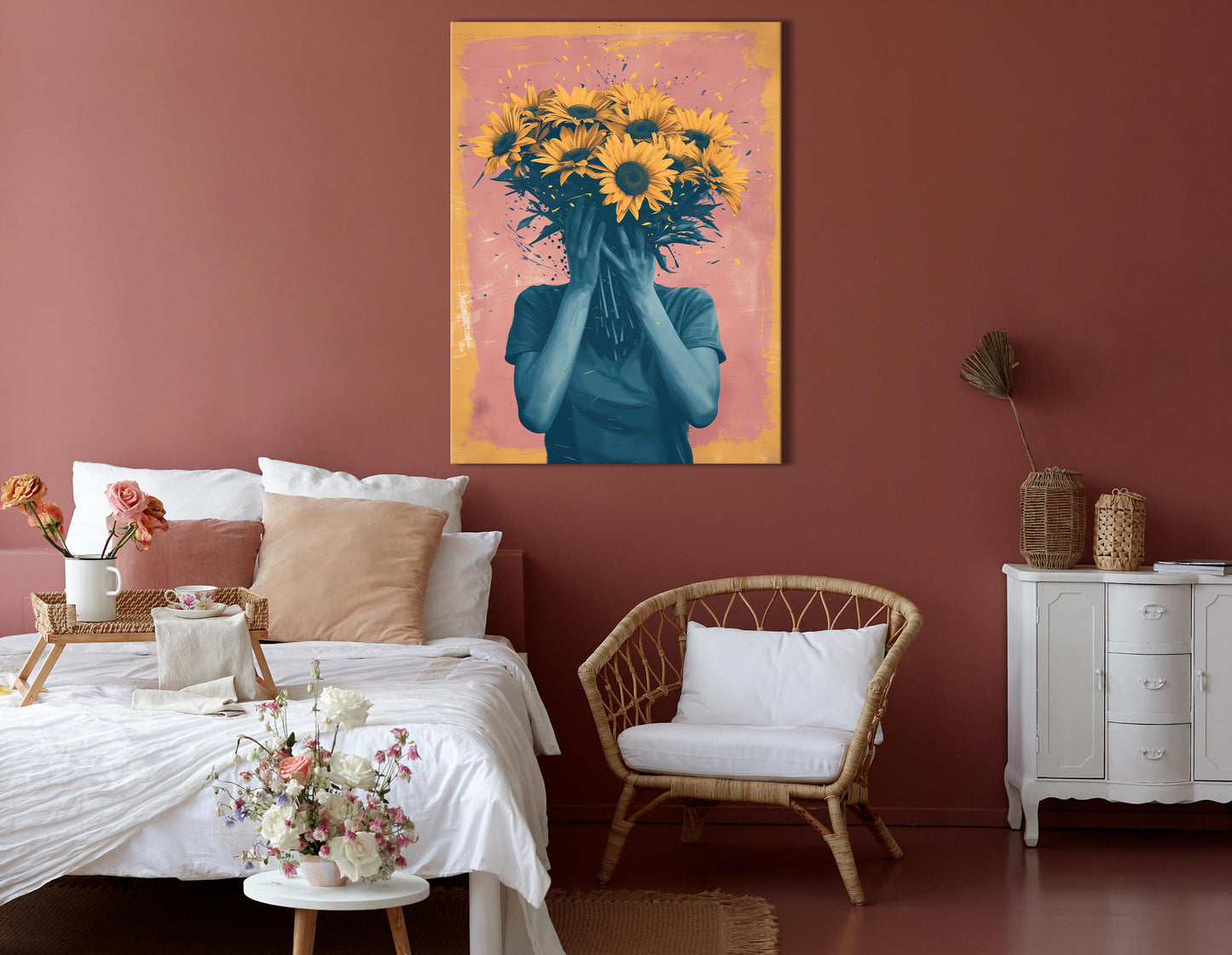 Vibrant Sunflower Wall Decor