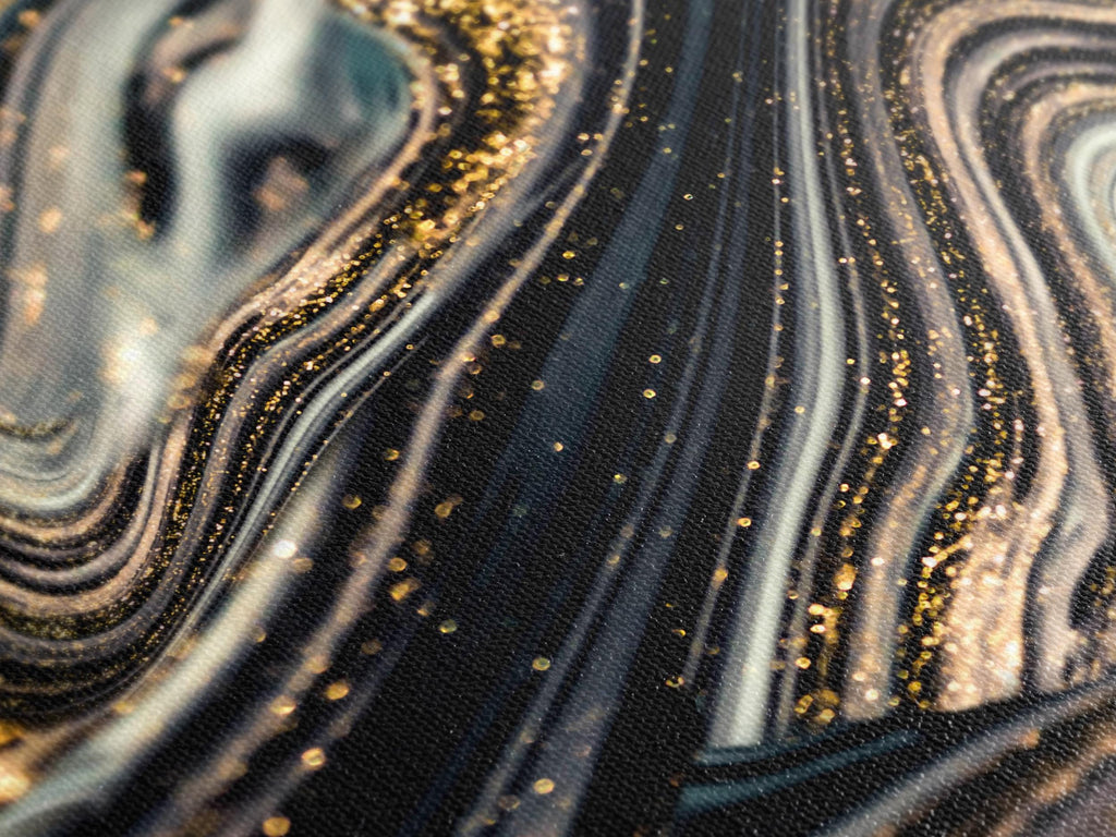 Abstrakte Marmor-Wandkunst – Extra große abstrakte Kunst mit goldenem Wirbel, luxuriöses Kunstwerk für die Wanddekoration im Wohnzimmer oder Büro, Dekoration über der Couch