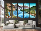 Moraine Lake Wall Art, Large Mountain and Lake Fine Art, Banff National Park Wall Art, Artwork for Living Room or Office Decor, Canada Art