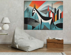 Abstract Mountain Horse - Canvas Print