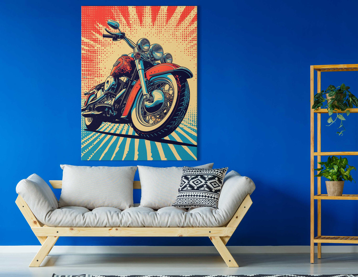 Road King Pop Art - Canvas Print