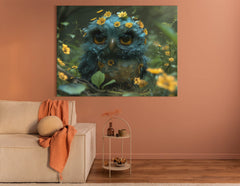 Golden-Eyed Owl Canvas Print