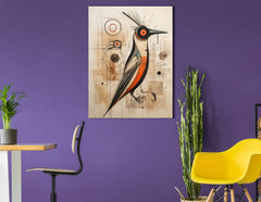 Contemporary Woodpecker Print