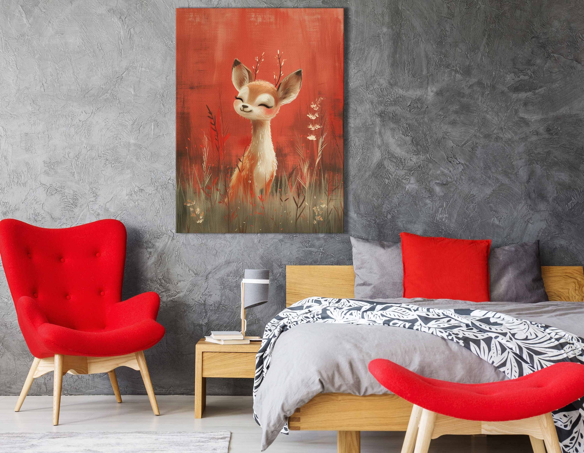 Smiling Deer Wall Decor