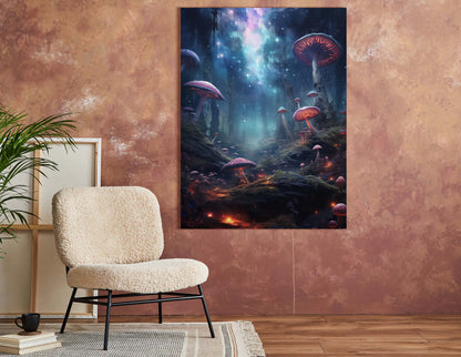 Cosmic Fantasy Forest - Canvas Print