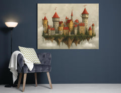 Medieval Fantasy Castle - Canvas Print