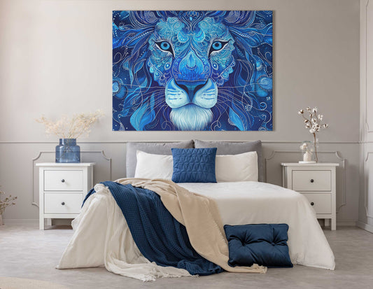 Zentangle Lion Wall Art