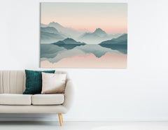 Sunrise Over Mountains Canvas 