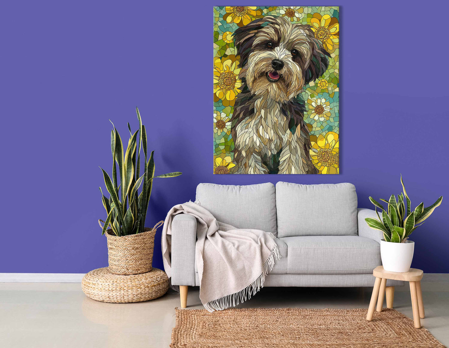   Cheerful Dog Wall Hanging