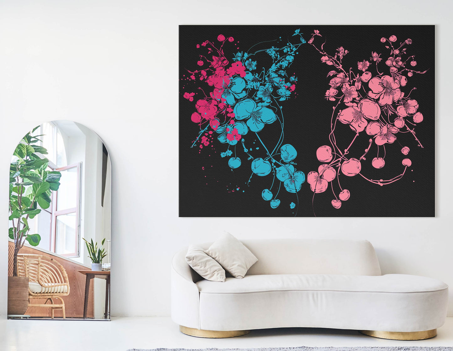 Contemporary Floral Canvas Art