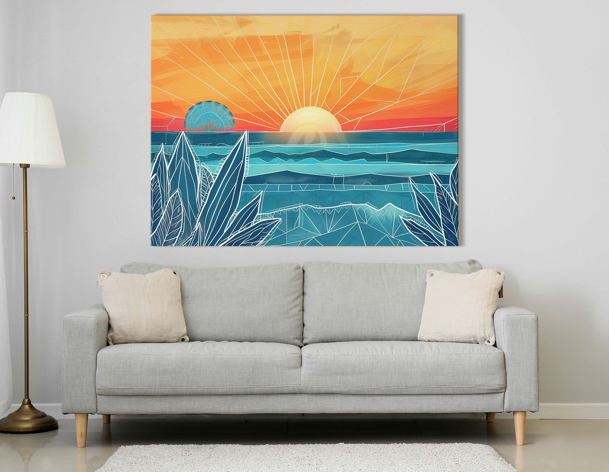 Abstract Sunrise Art 