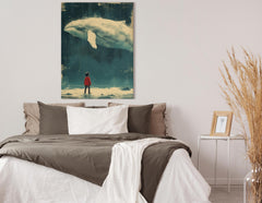  Night Sky and Whale Canvas