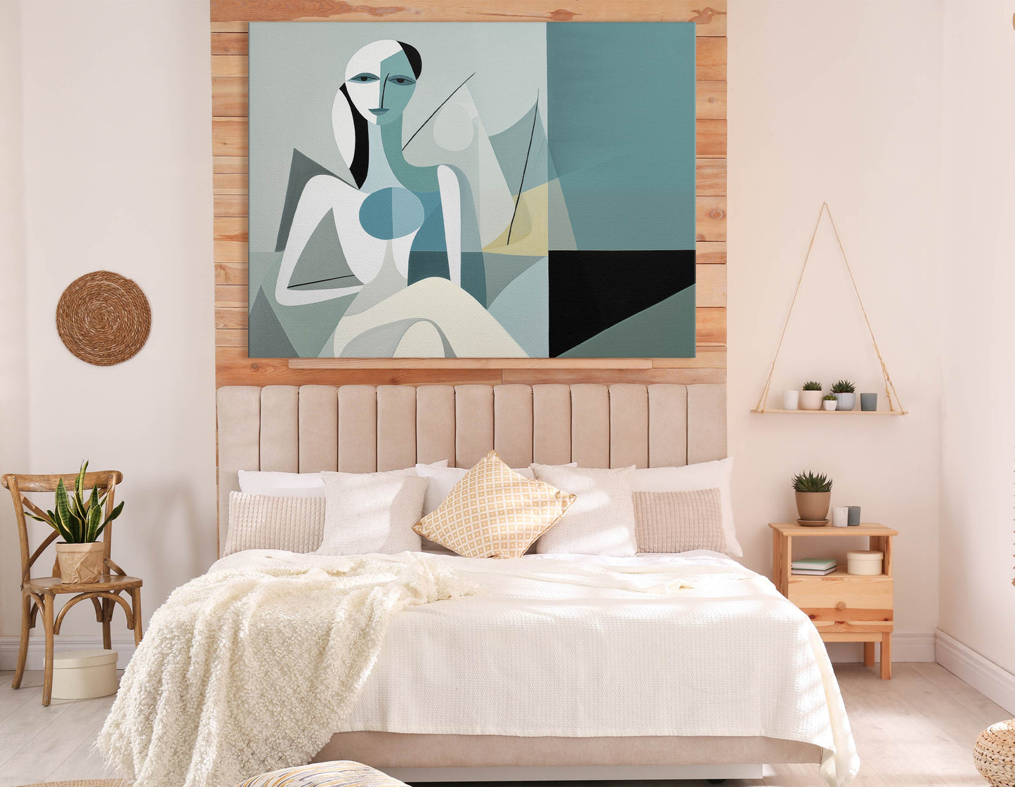 Cubist Figure Canvas Prints    