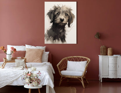 Wall Hanging Puppy Art 