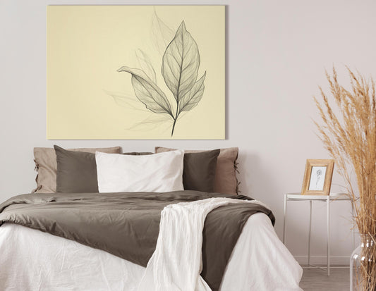 Minimalist Leaf Wall Art