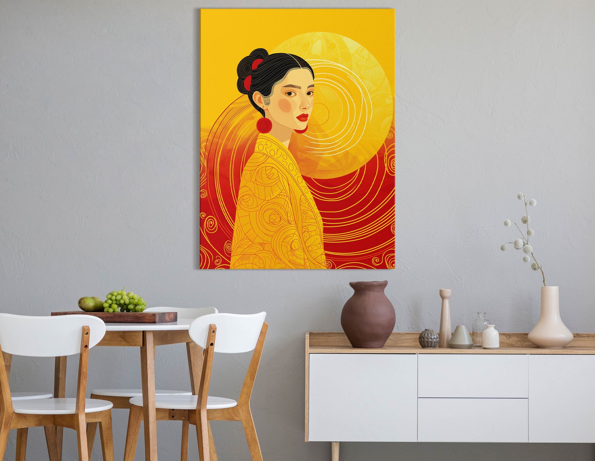 Striking Lady Profile Wall Decor