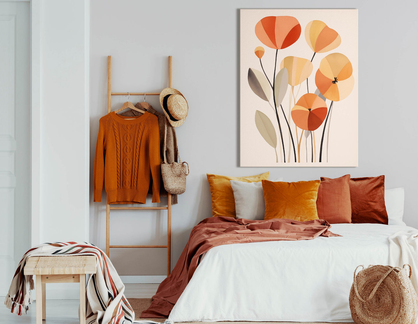 Stylized Flowers Wall Art