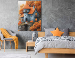 Charming Fantasy Cottage - Canvas Print