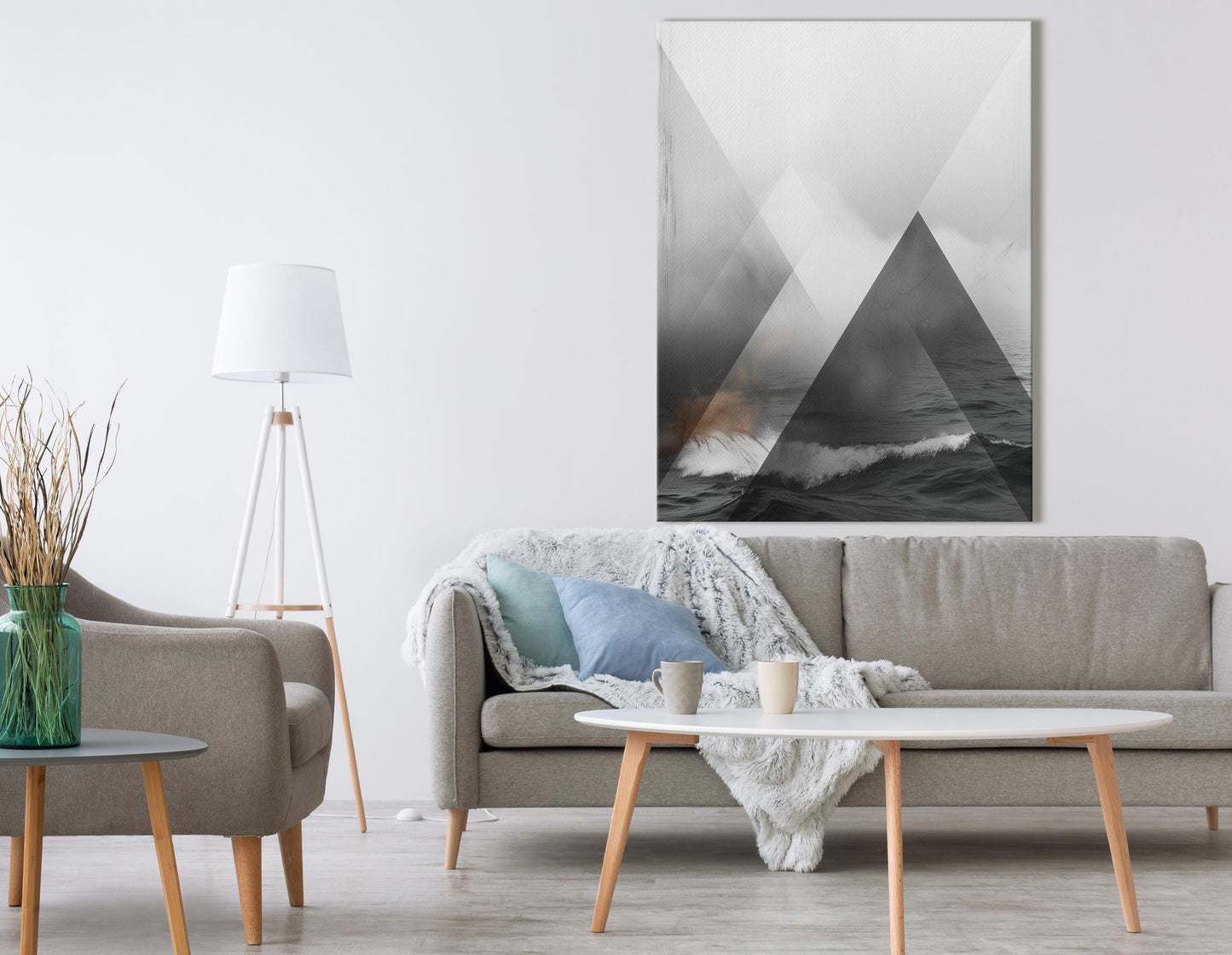 Wall Hanging Monochromatic Sea